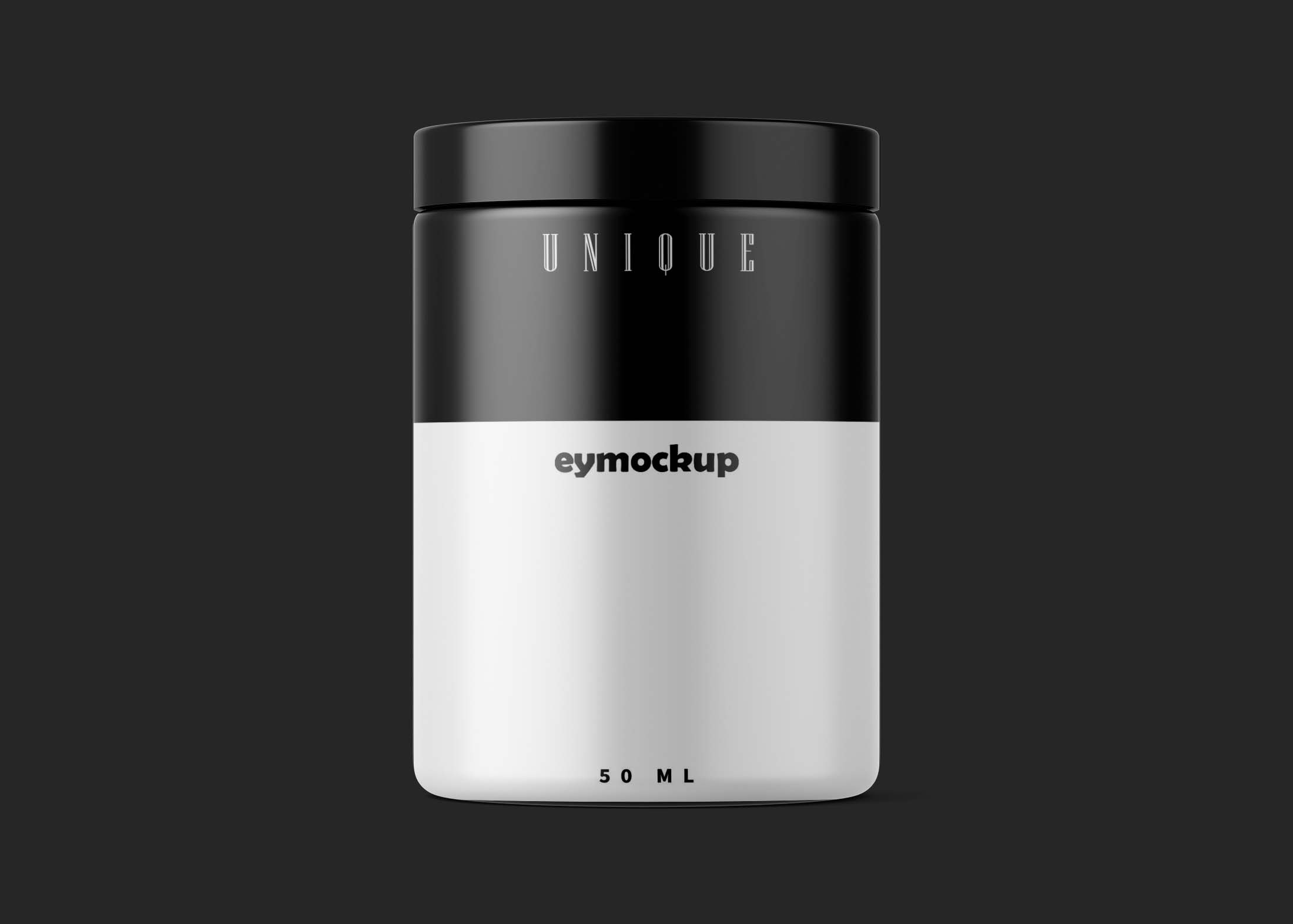 Free Supplement Jar Mockup
