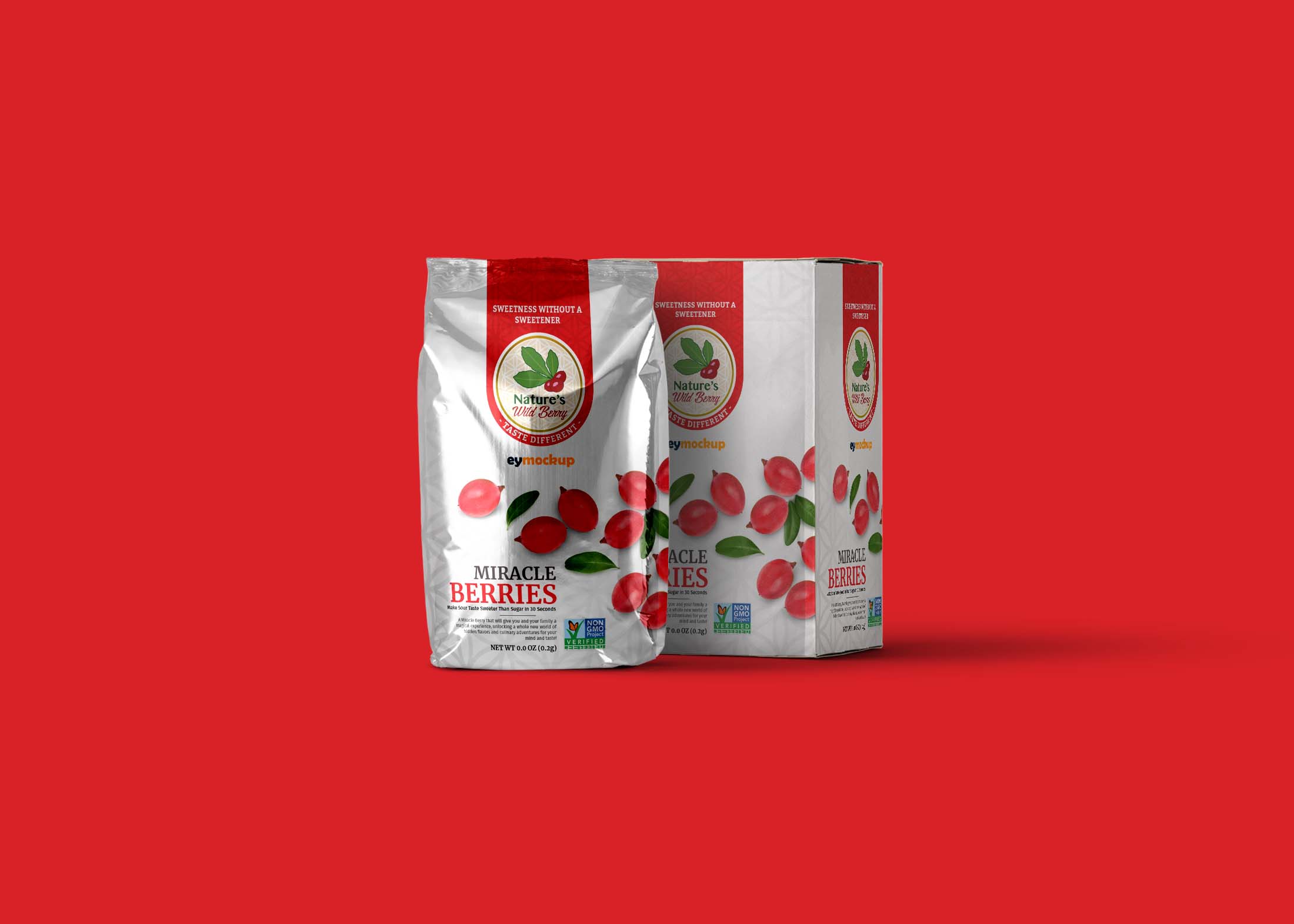 Free Tea Packaging Pouch Mockup