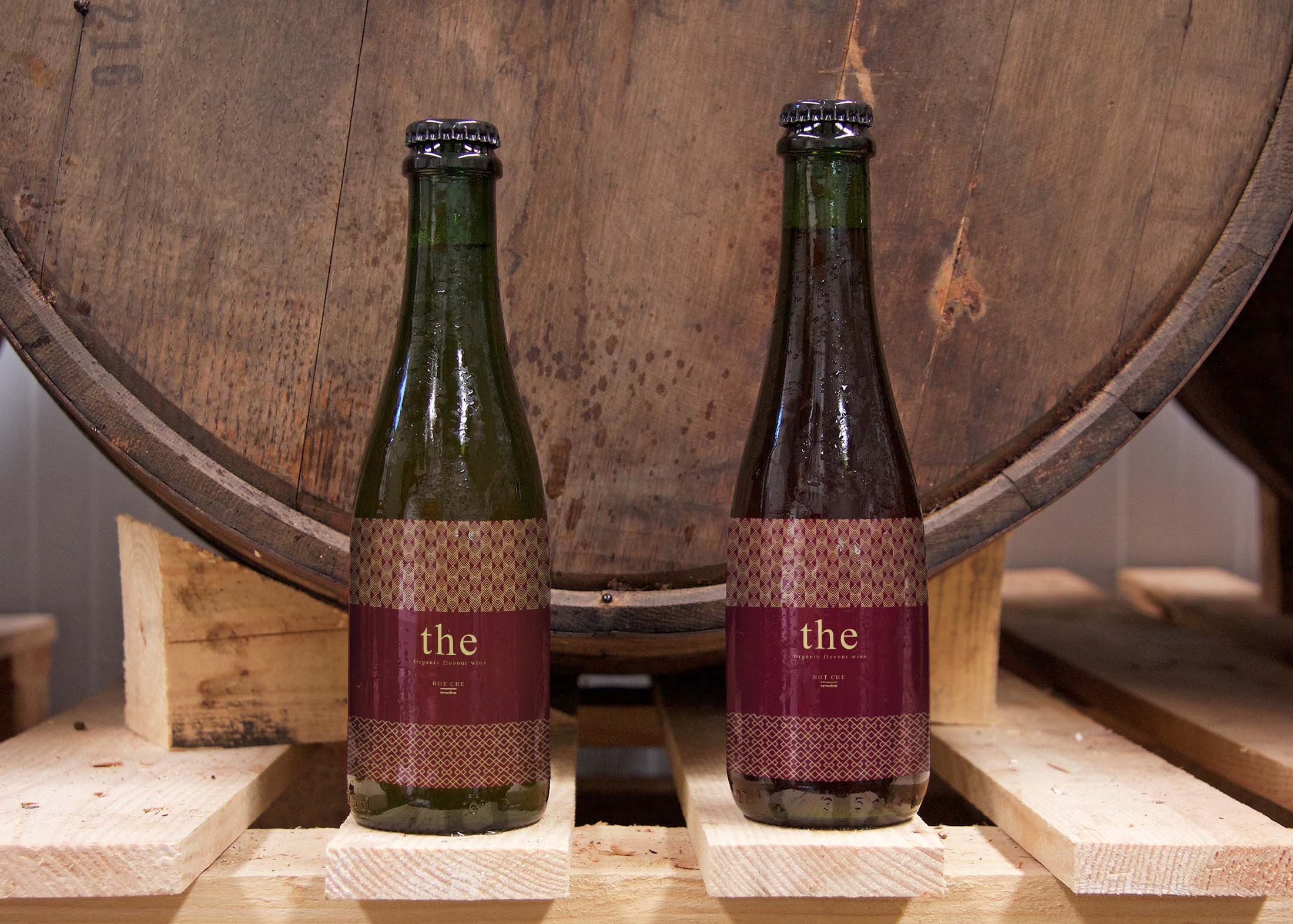 Free Twin Beer Bottle Mockup