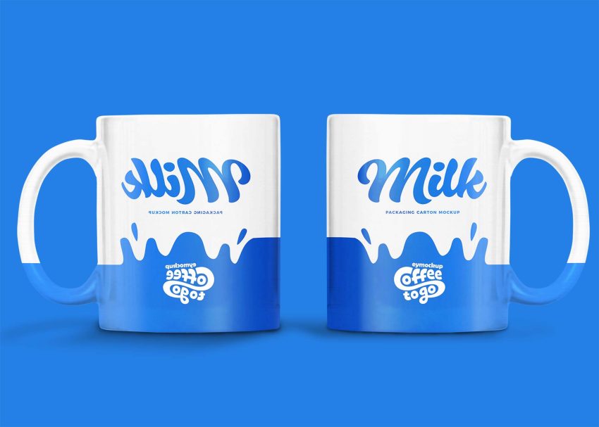 Free Twin Mug Mockup