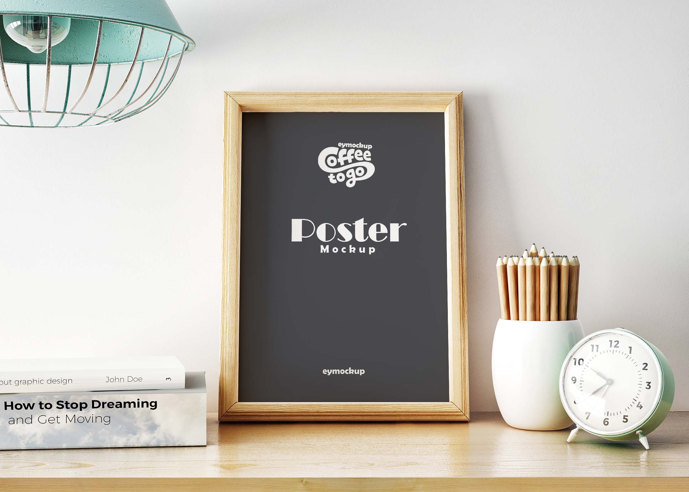 Free Wall Frame Poster Mockup