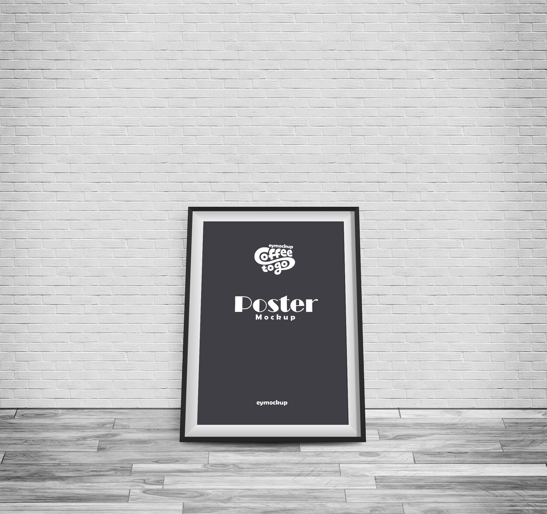 Free Wall Indoor Poster Mockup