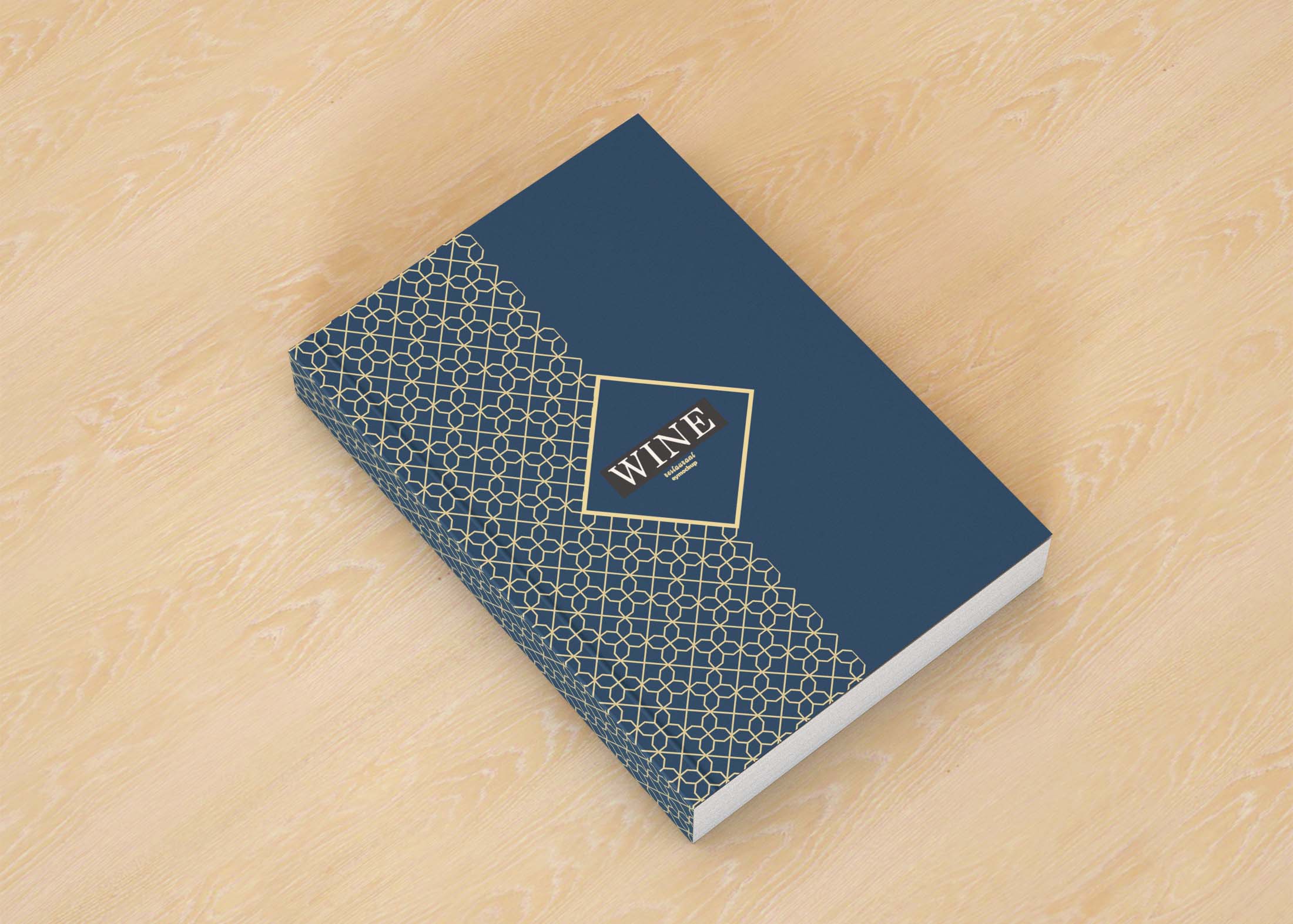 Free Wood Background Book Cover Mockup