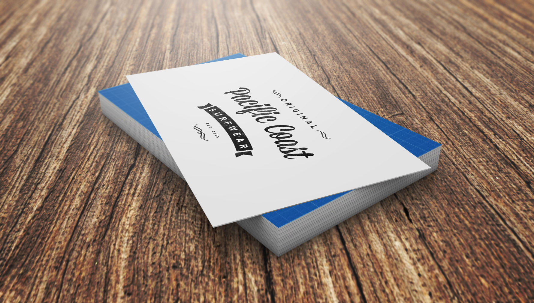 Free Realistic Business Card Mockup