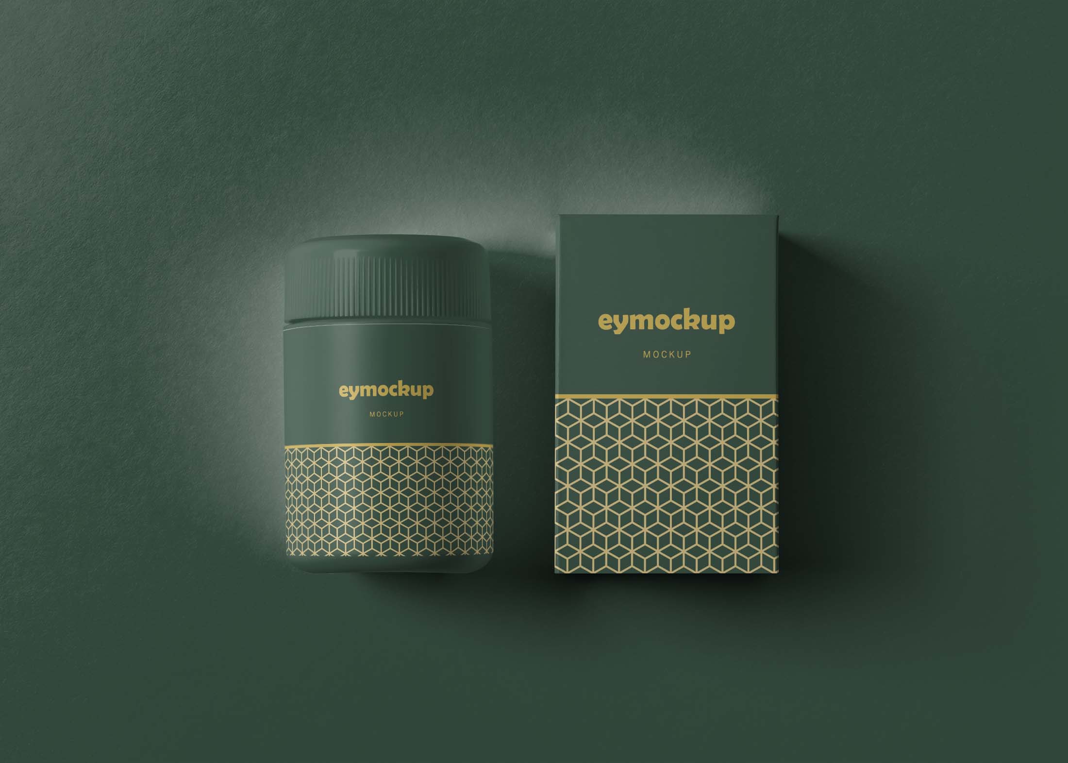 Free Plastic Pills Packaging Mockup