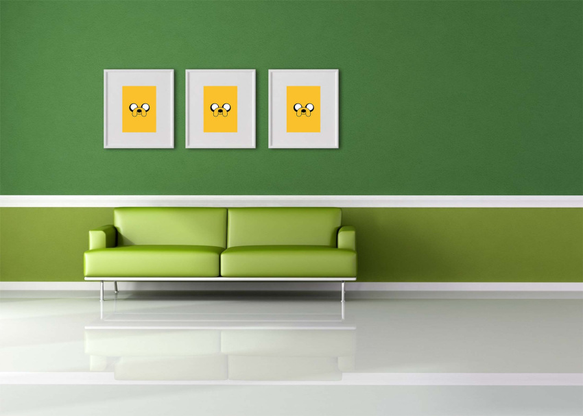 Free Poster Mockup With Sofas