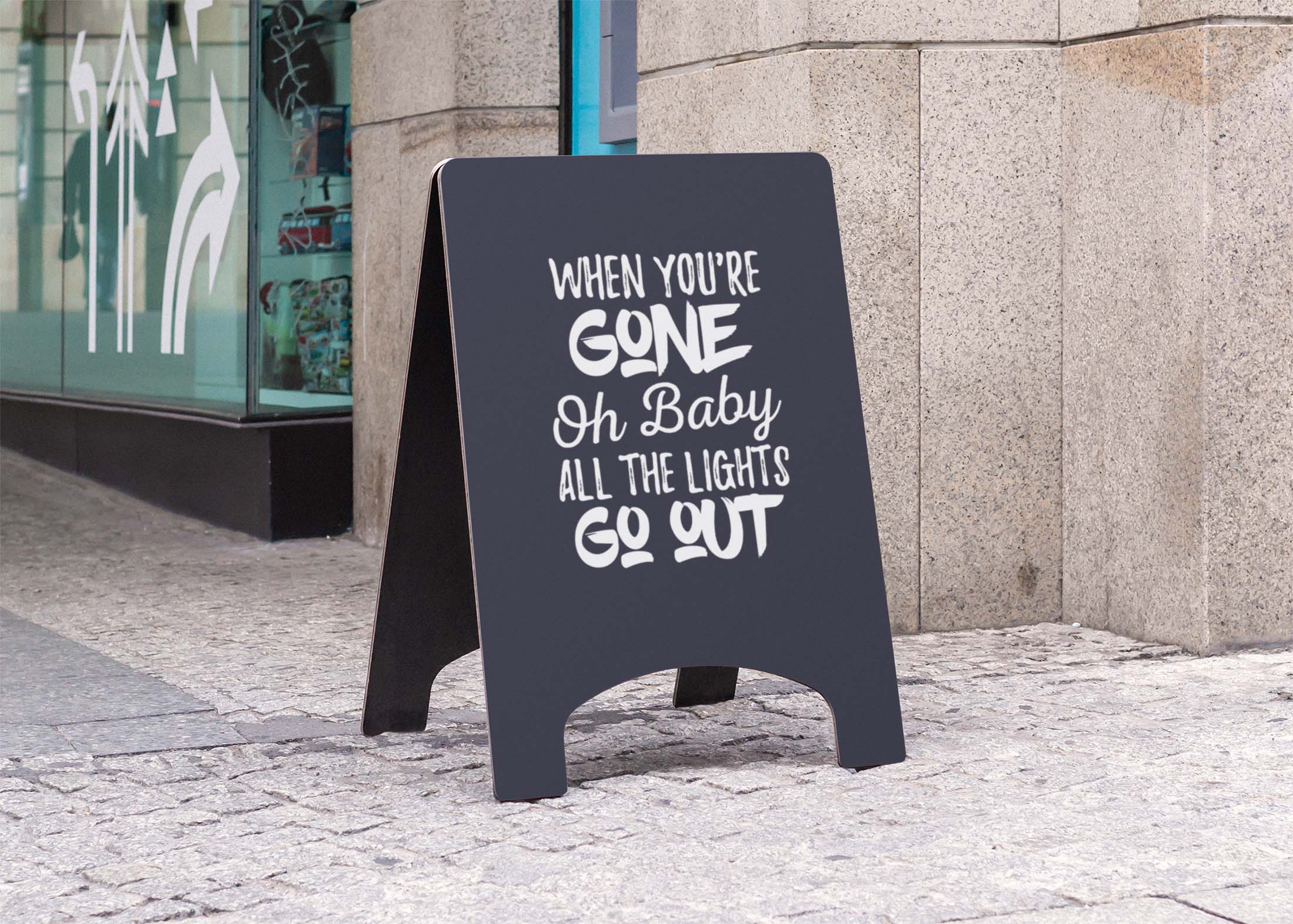 Free Road Side Tent Banner Mockup