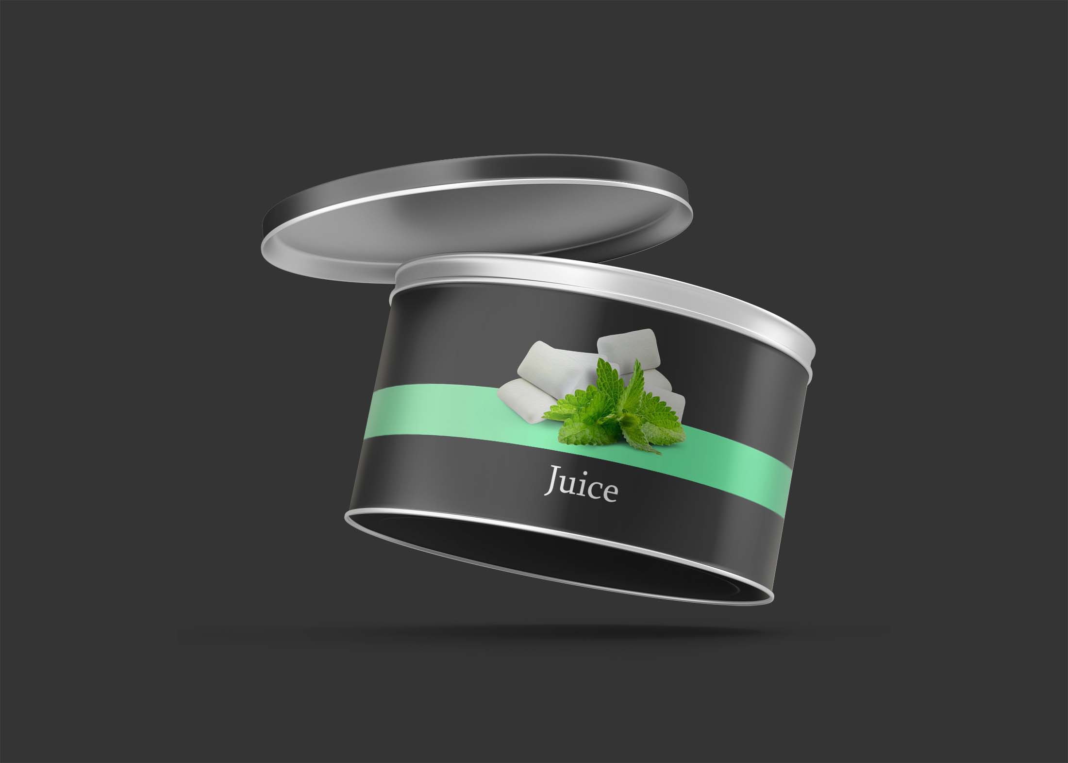 Free Small Food Can Mockup