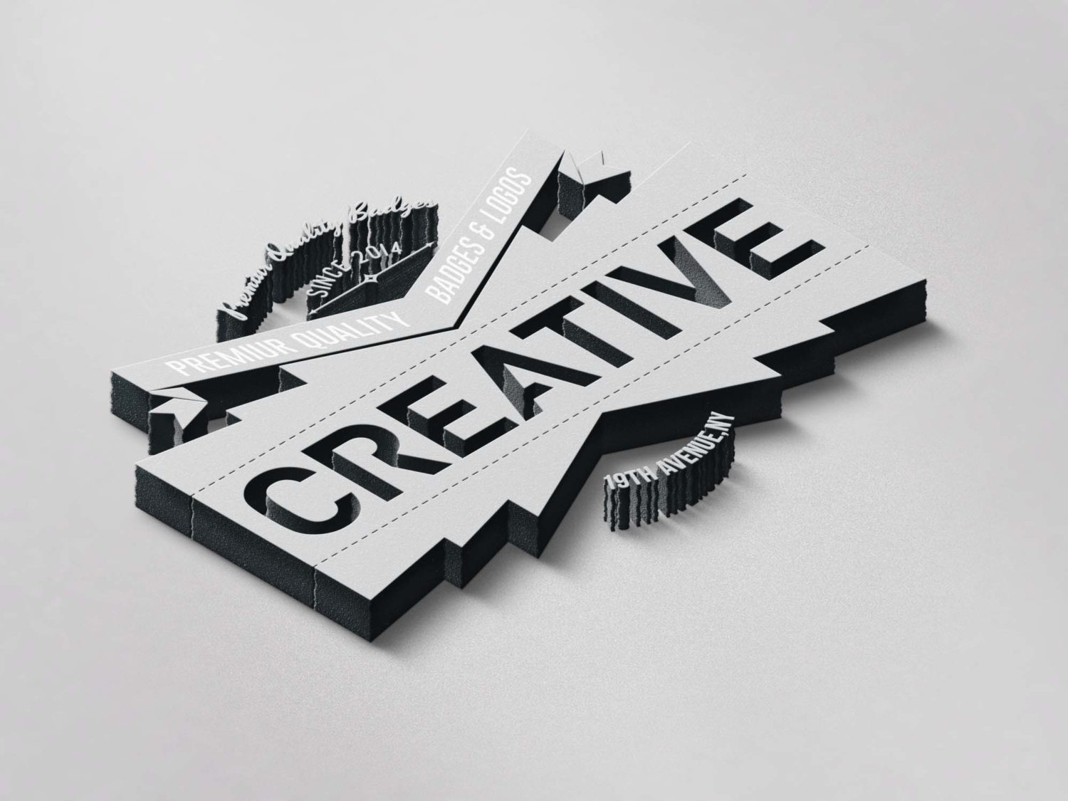 Free New 3D Logo Mockup