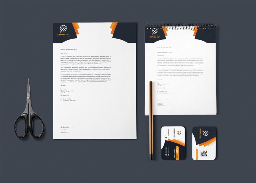 Free Modern Company Branding Identity Mockups