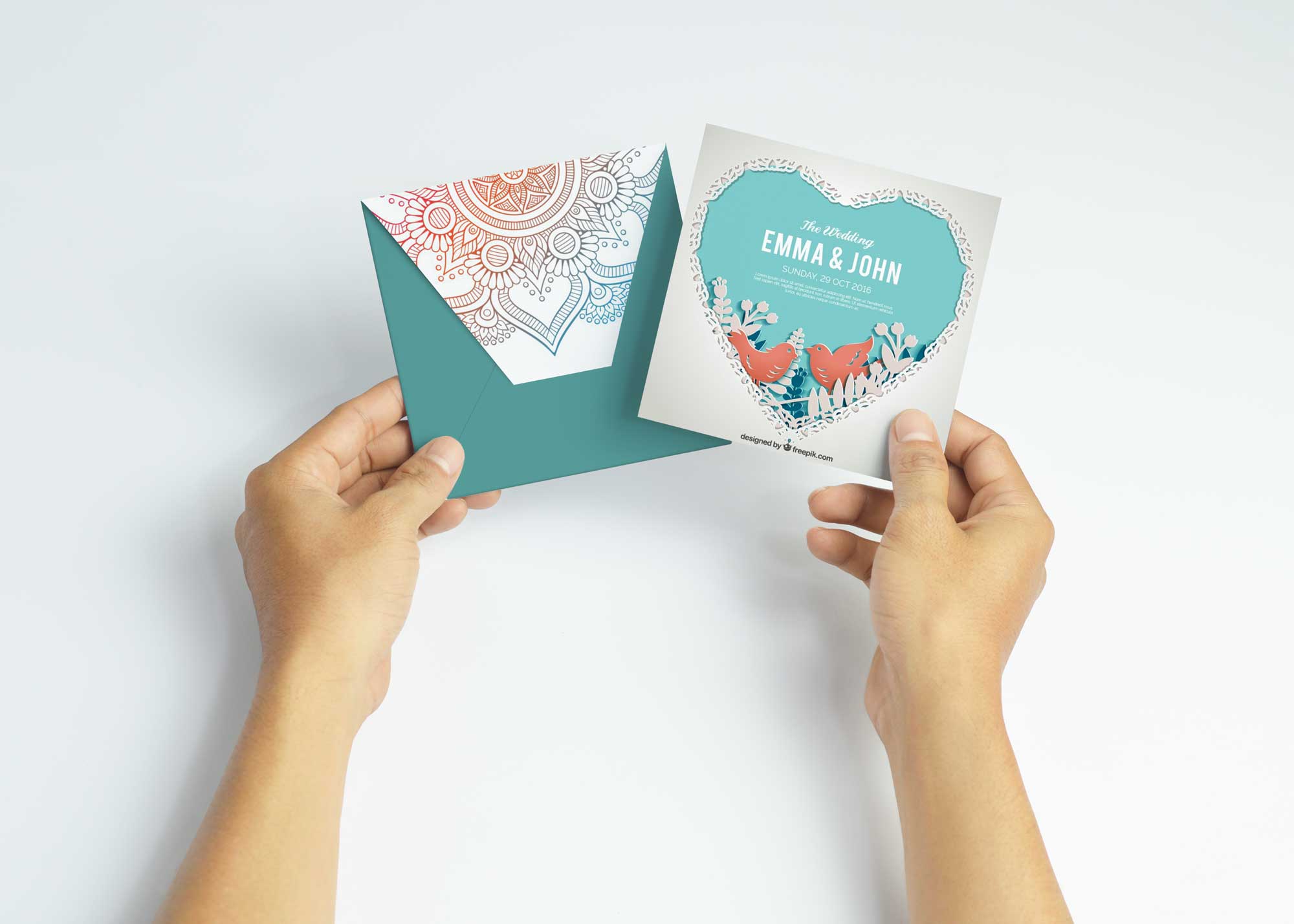 Elegant Free Invitation Mockup Template 1 Free Realistic Premium Invitaion Design Mockup