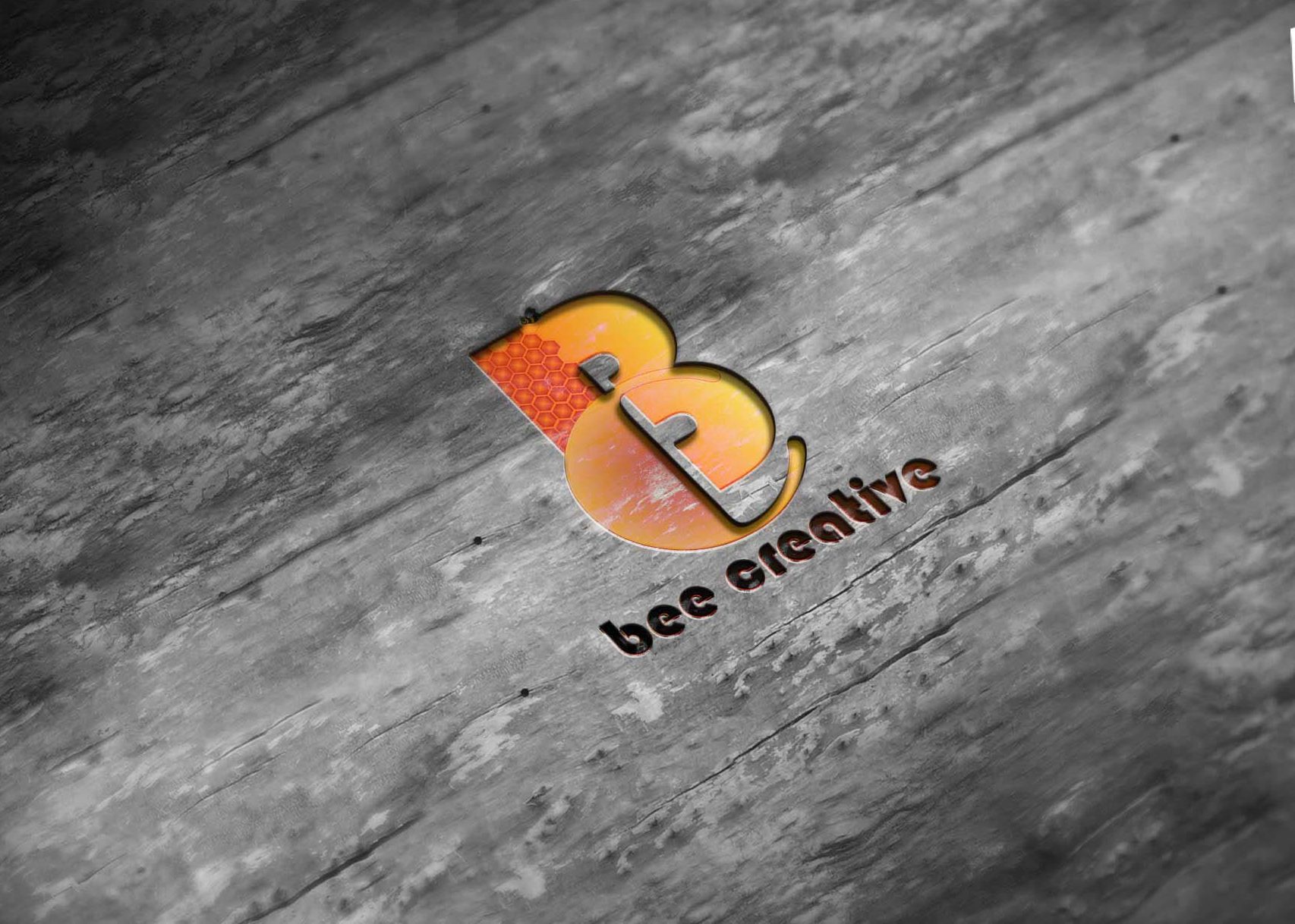 Free Realistic Wood Cutline Effect Mockup