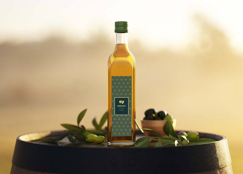 Free PSD Mockups 7 Free Olive Oil Bottle Mockup
