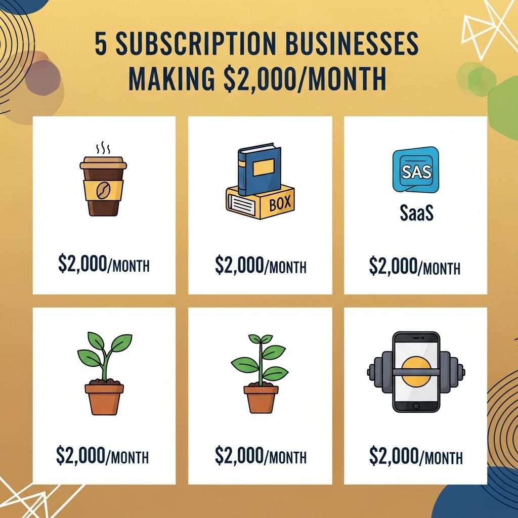 5 subscription businesses earning 2000 monthly