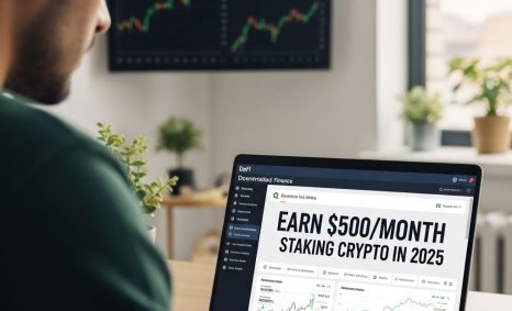 earn 500 month staking crypto 2025