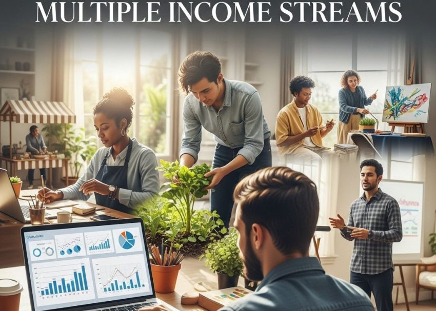 Free PSD Mockups 23 financial freedom income streams