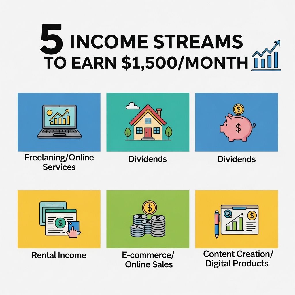5 Income Streams to Earn $1,500 Monthly 1 income streams 1500 monthly