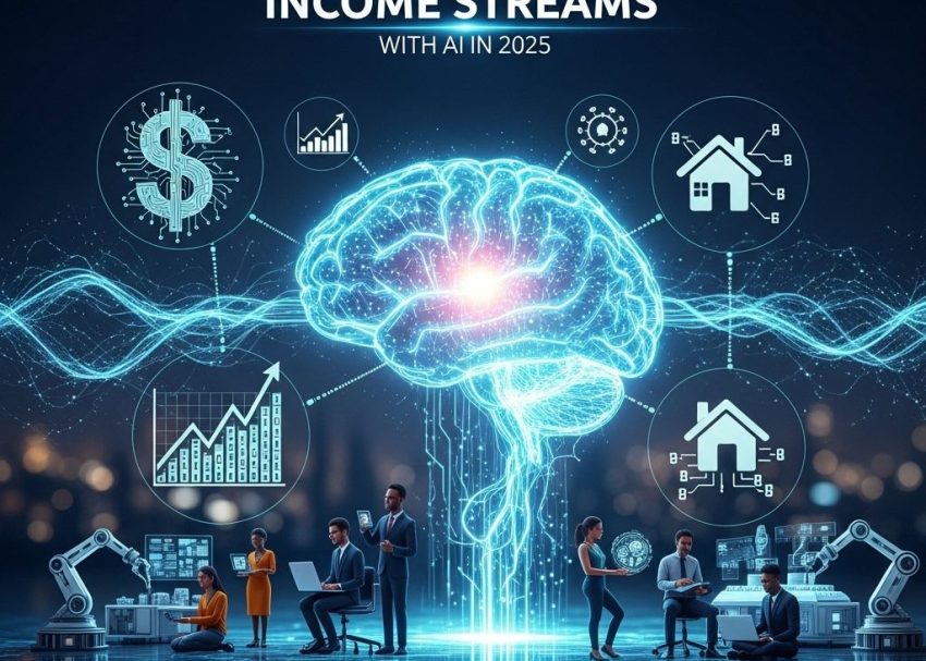 Free PSD Mockups 24 revolutionize income streams ai 2025