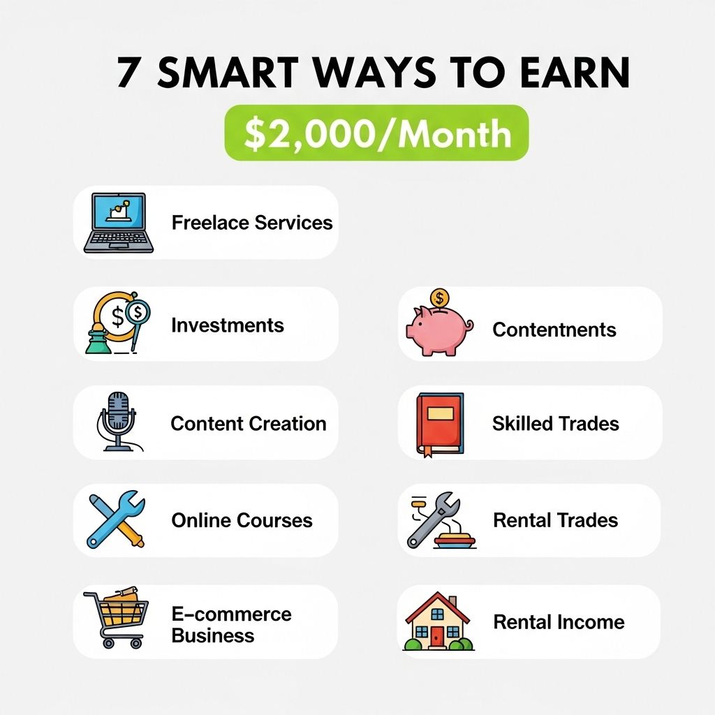 smart ways earn 2000 month