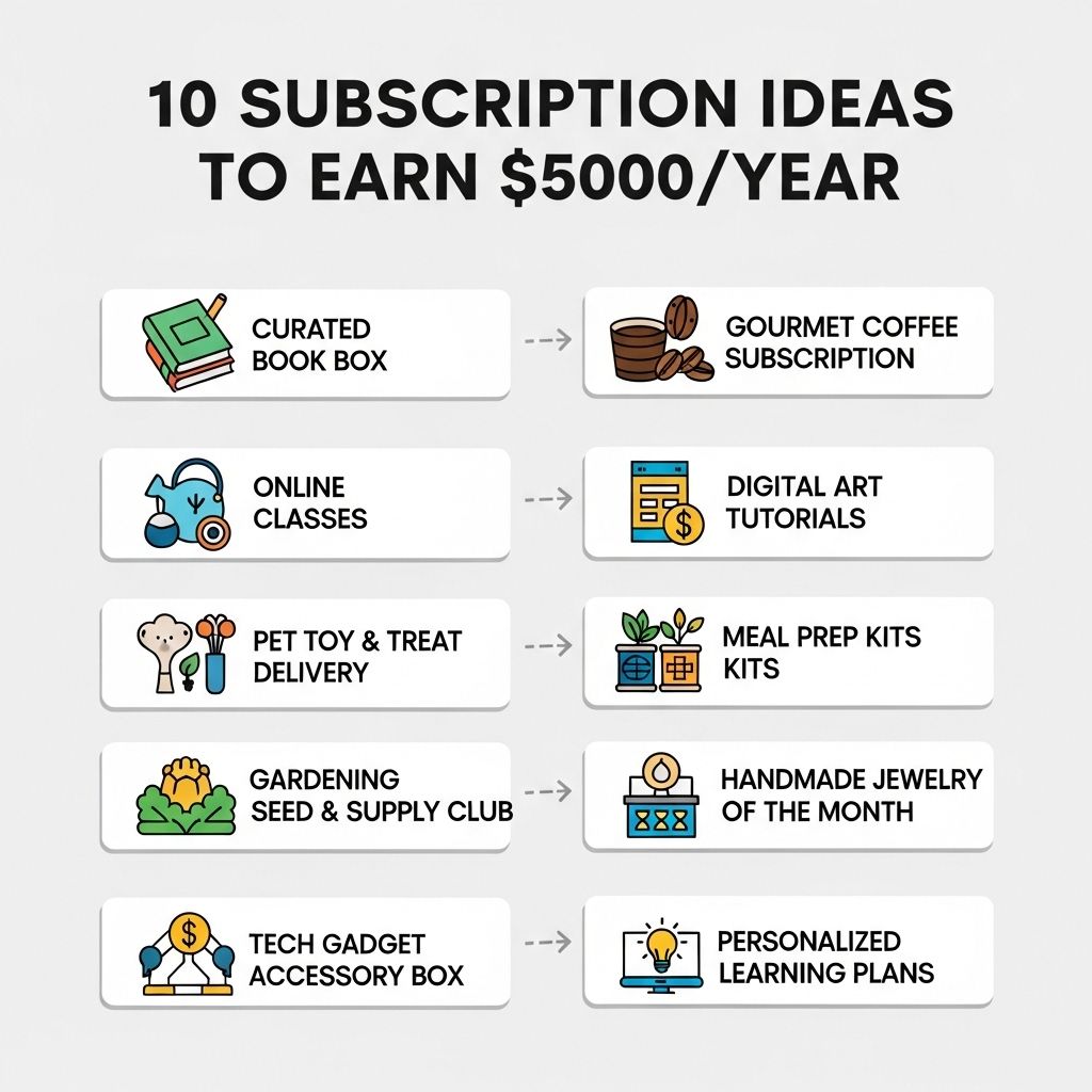 10 Creative Subscription Ideas to Earn $5,000 a Year 4 subscription ideas 5000 year
