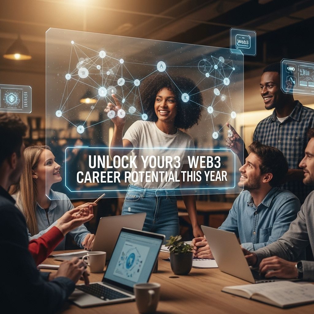 Unlock Your Web3 Career Potential This Year PSD Freebies Mockups