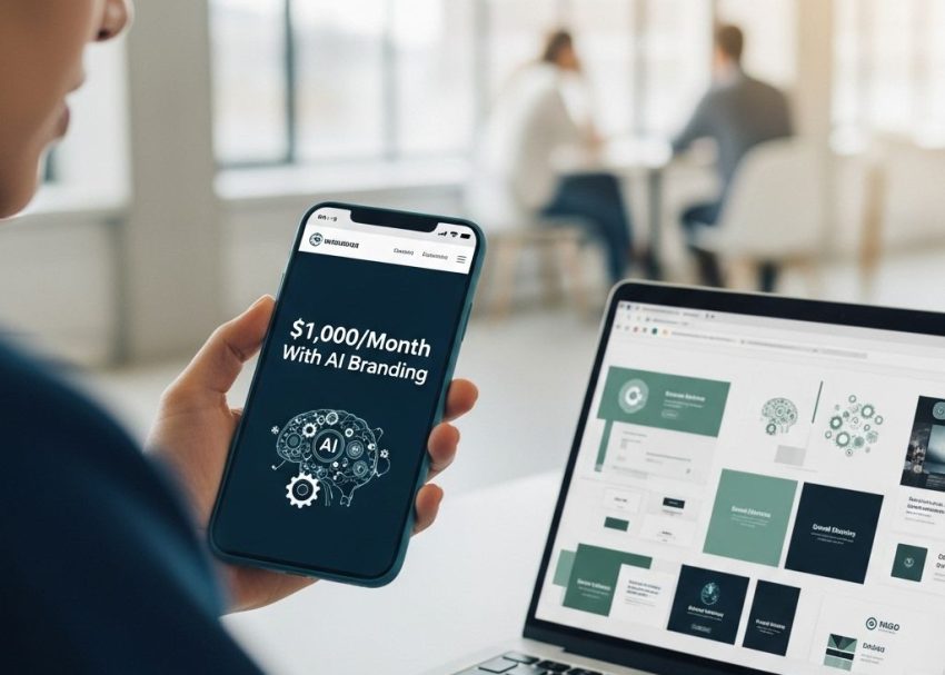 earn 1000 monthly ai branding