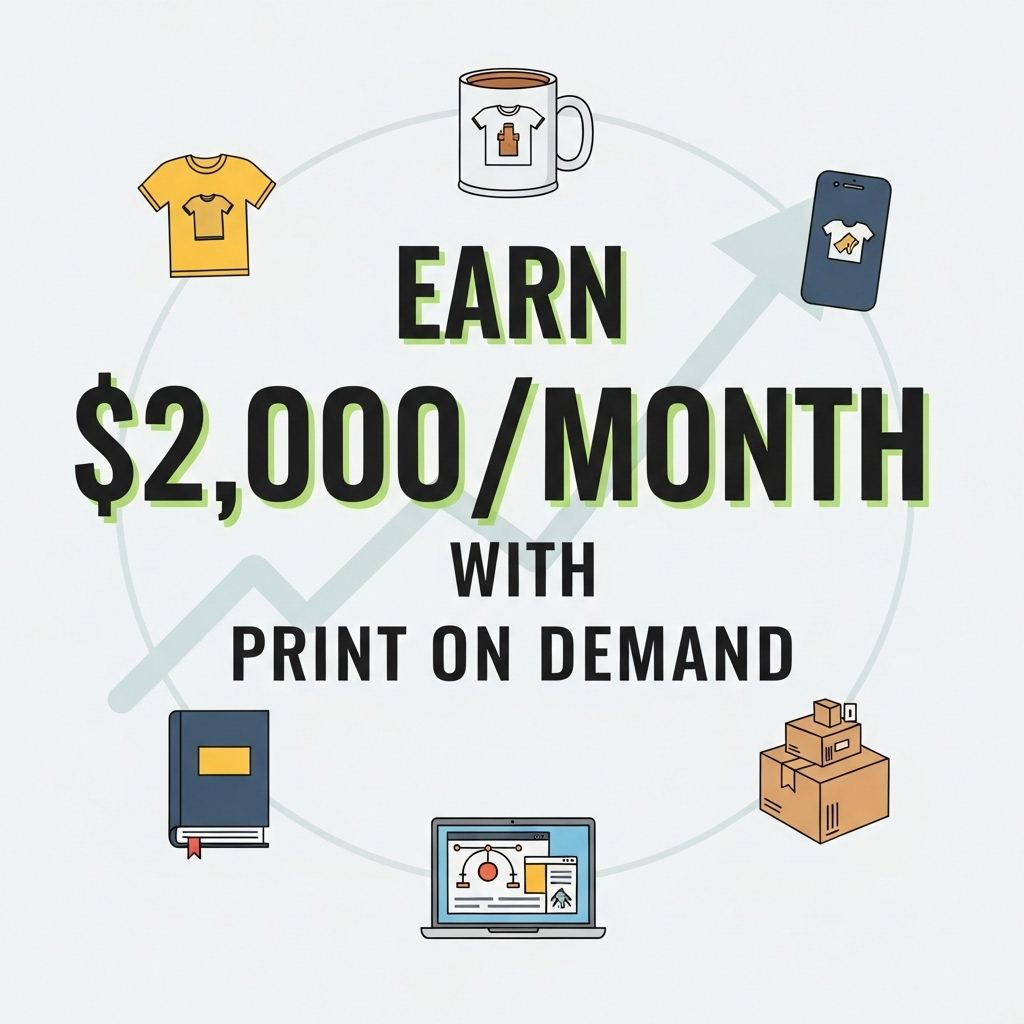 earn 2000 month print on demand