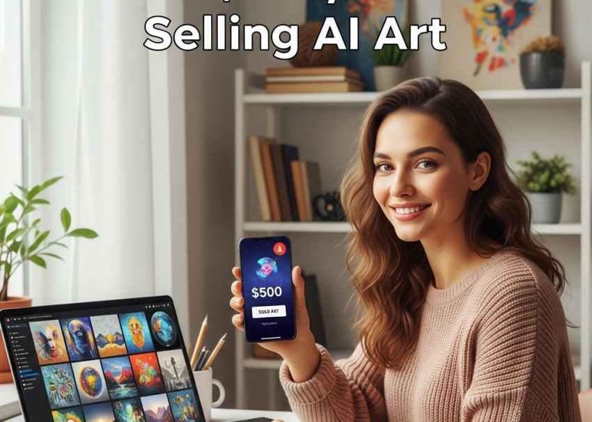 earn 500 month selling ai art