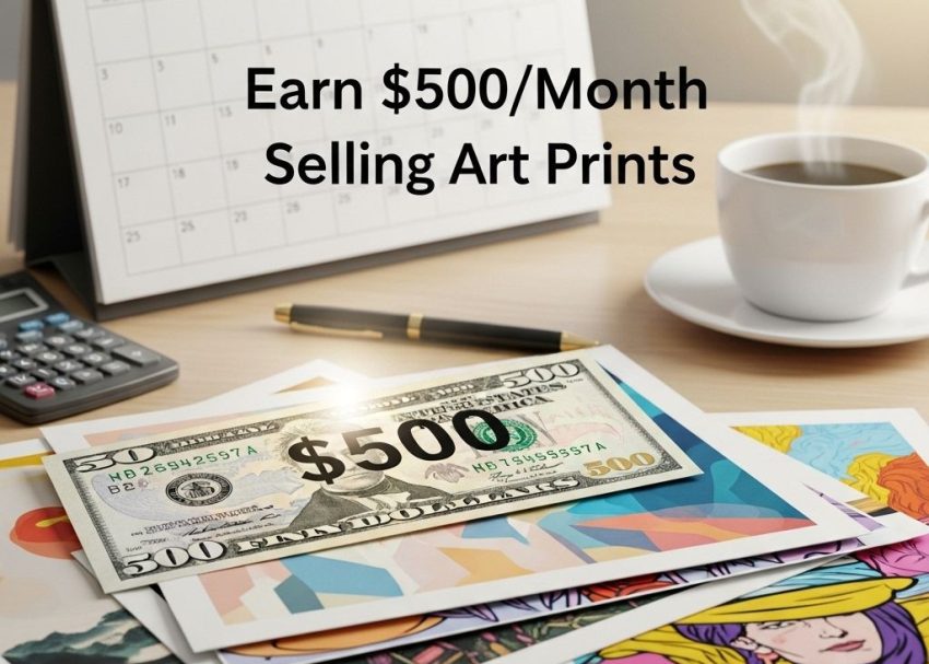 earn 500 month selling art prints