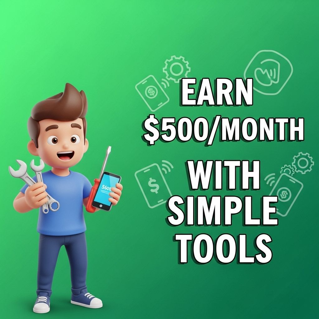 Earn $500 a Month Using Simple Tools 1 earn 500 month simple tools
