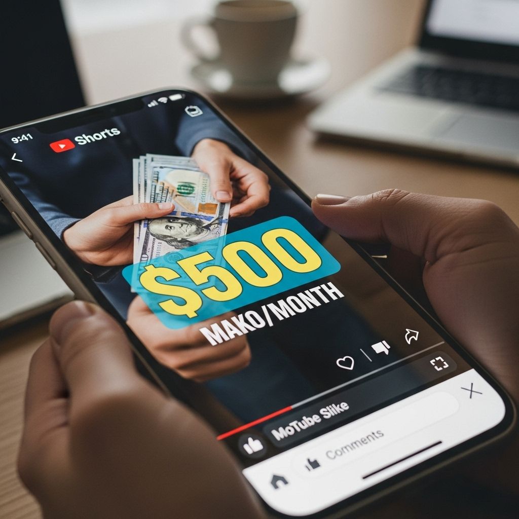earn 500 month youtube shorts 1