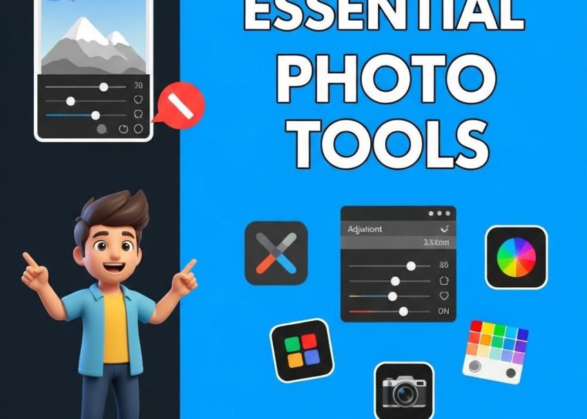 essential photo editing tools
