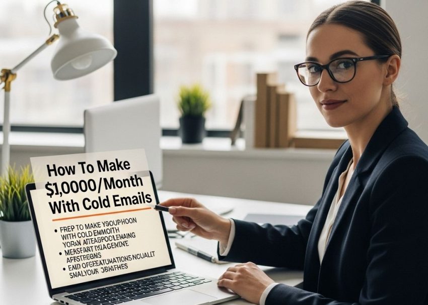 make 1000 month cold emails