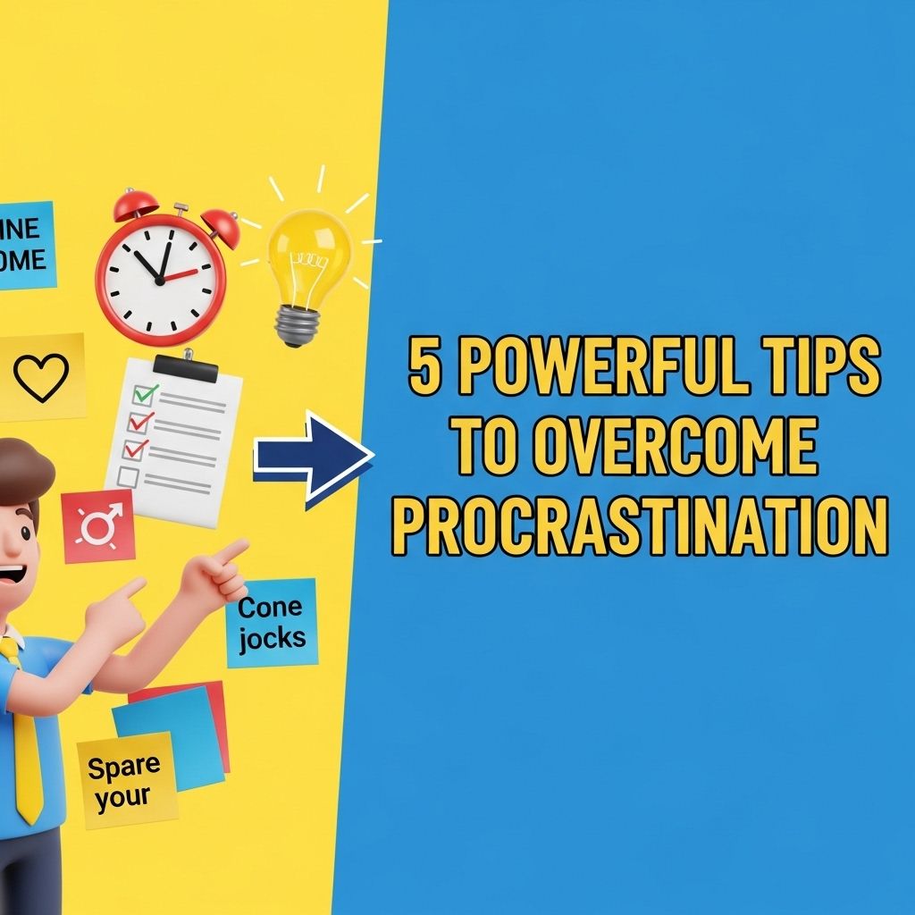 5 Powerful Tips To Overcome Procrastination Psd Freebies Mockups