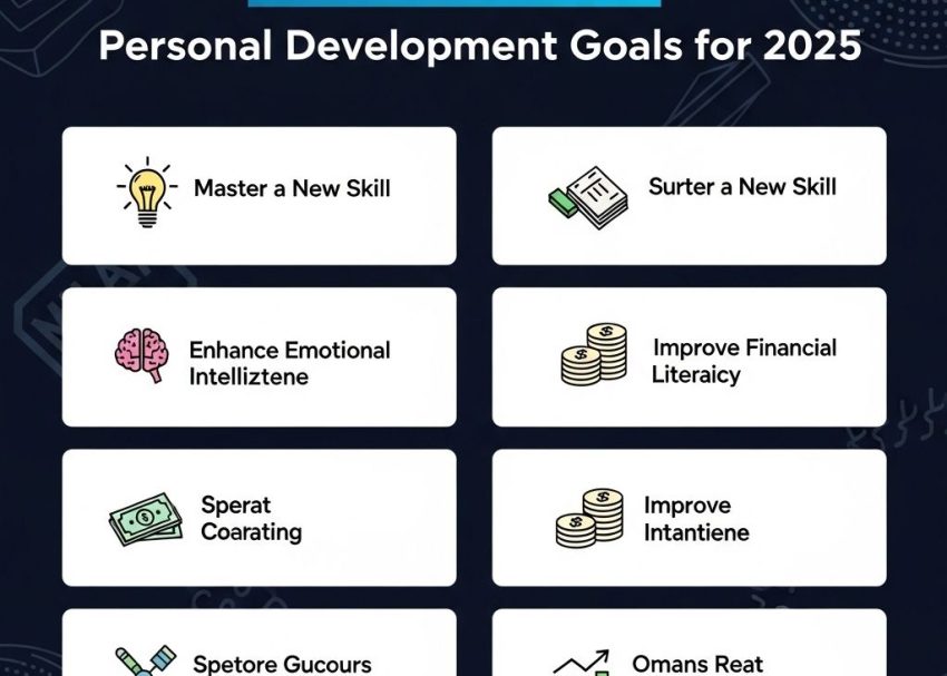 Free PSD Mockups 22 powerful personal development goals 2025