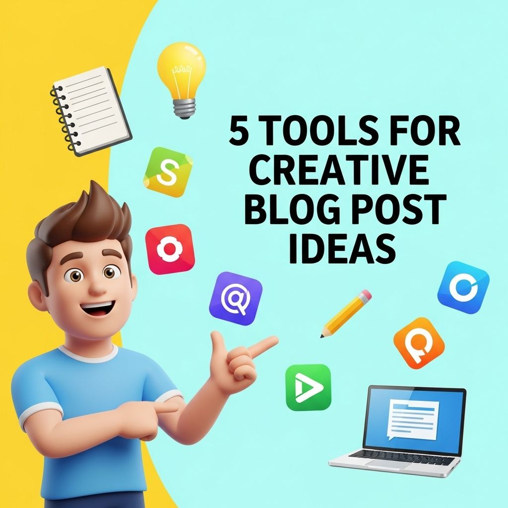 5 Essential Tools For Creative Blog Post Ideas | PSD Freebies Mockups