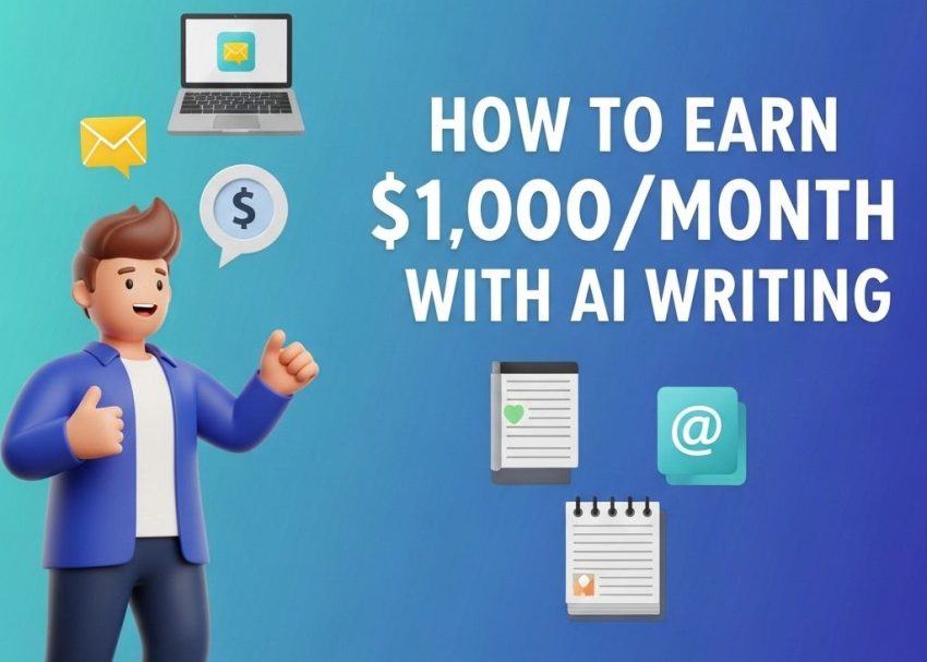 earn 1000 month ai writing
