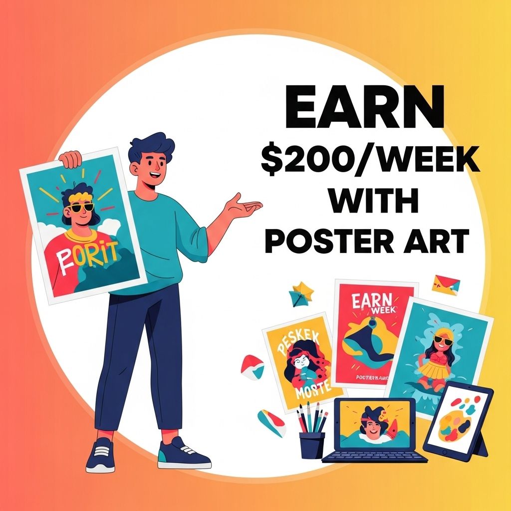 earn 200 week poster art