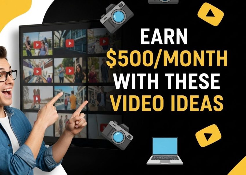 earn 500 month video ideas