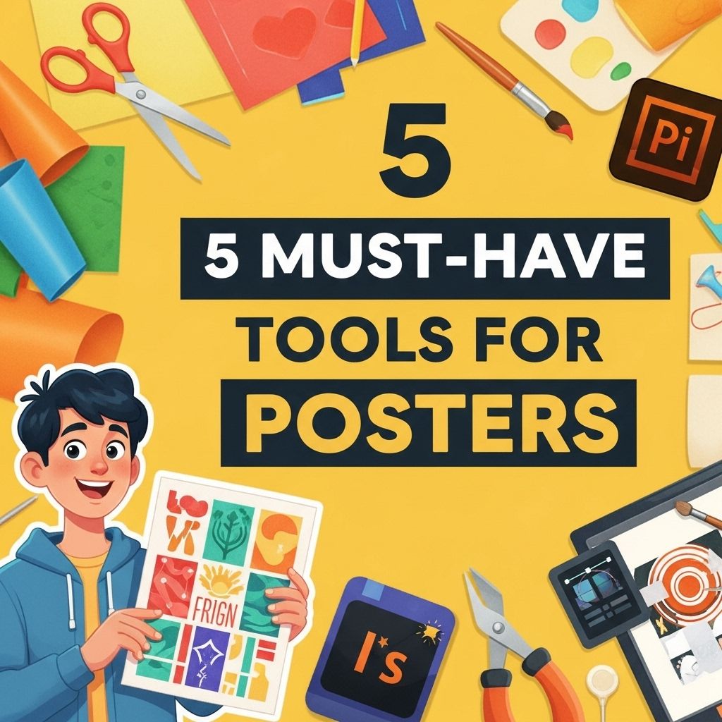 5 Essential Tools for Creating Stunning Posters 3 essential tools for posters