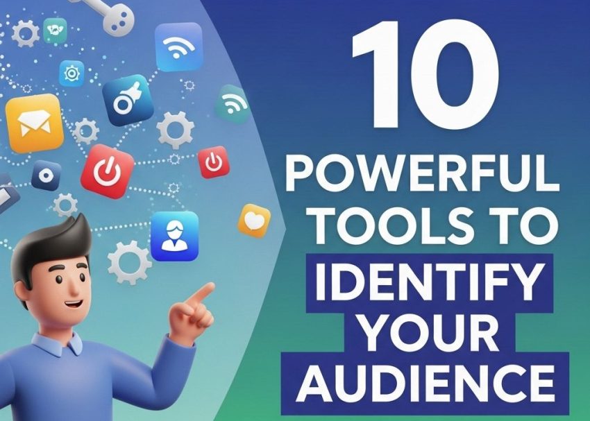 Free PSD Mockups 20 identify your audience tools