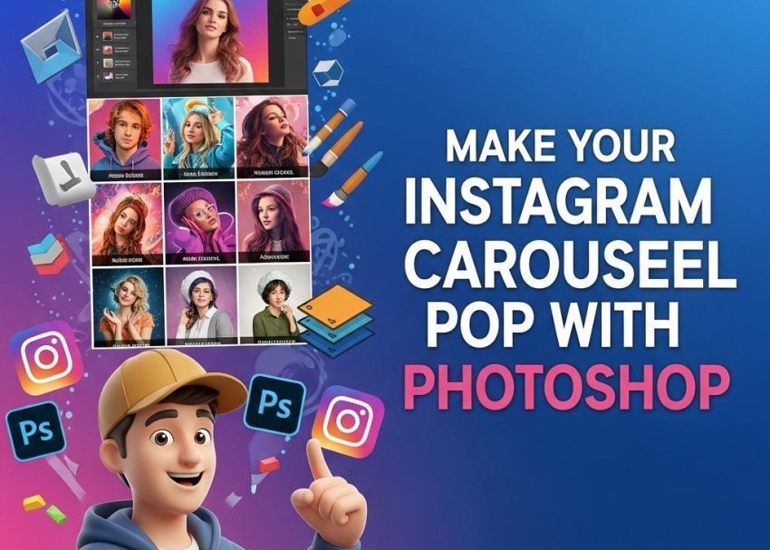 Free PSD Mockups 16 instagram carousel photoshop