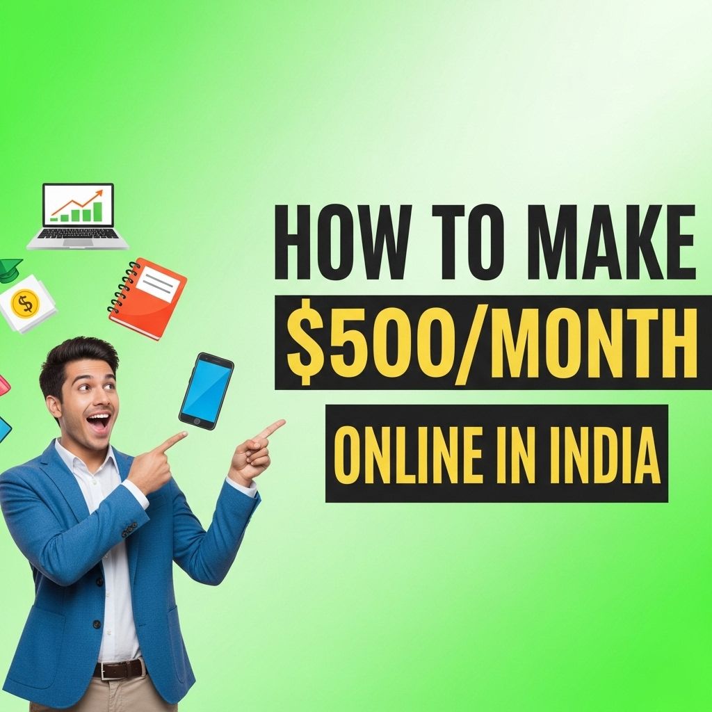 make 500 month online india