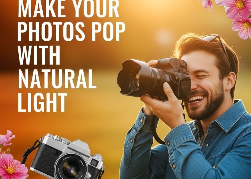 make photos pop natural light