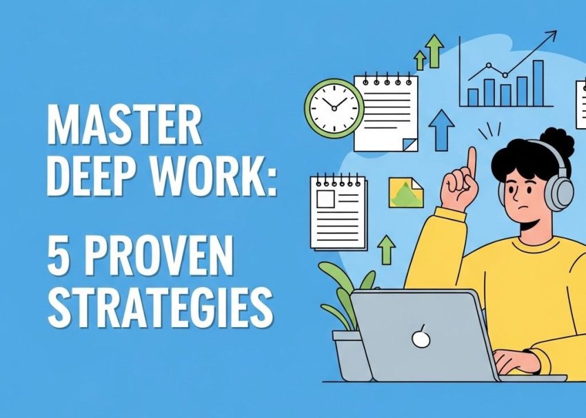 Free PSD Mockups 21 master deep work strategies