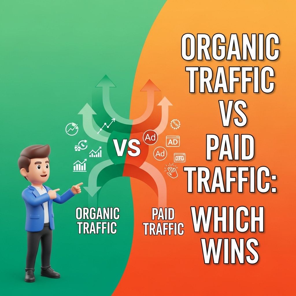 organic vs paid traffic