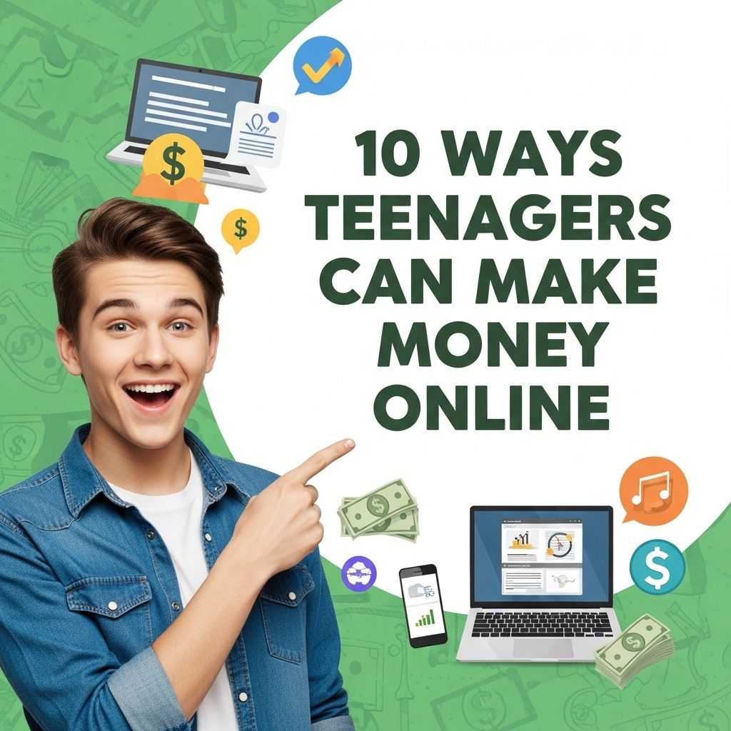 10 Creative Ways for Teens to Make Money Online 1 teenagers make money online