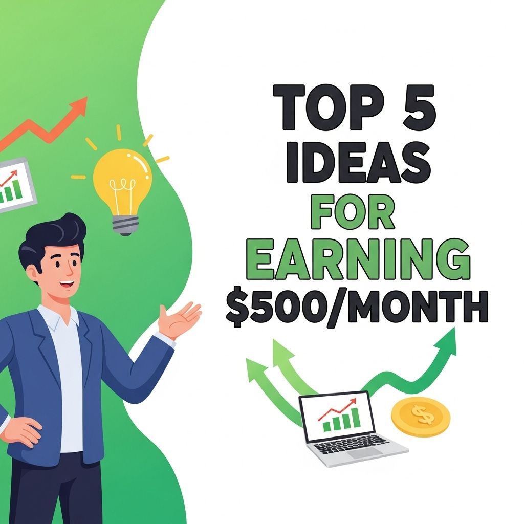 Top 5 Ideas to Earn $500 a Month 6 top 5 ideas earn 500