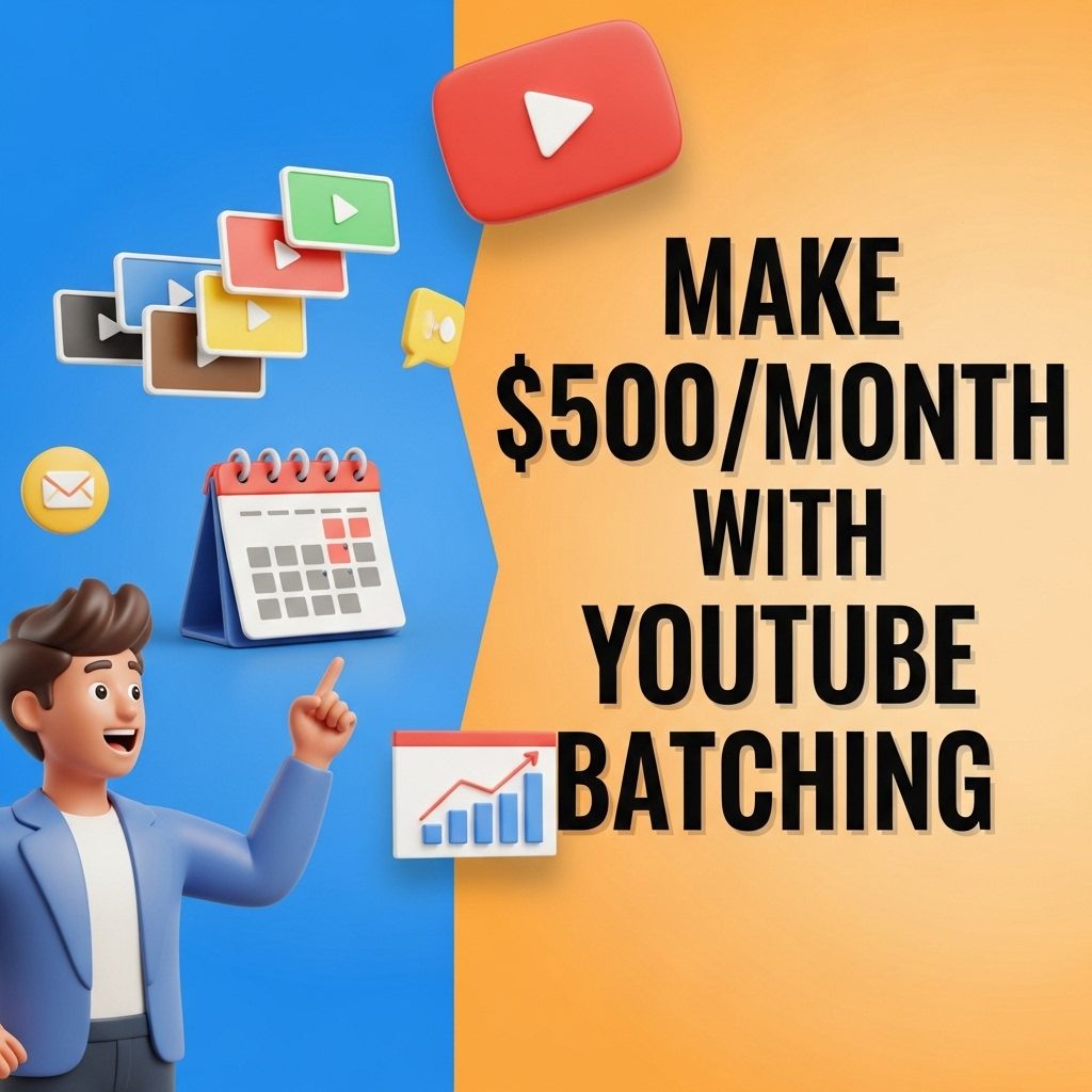 Make $500/Month with YouTube Batching 1 youtube batching income